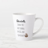 Funny Dog Sitter Vielen Dank für GEKACKT Haustiere Milchtasse (Rechts)