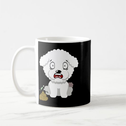Funny Dog Smells Stinky O O Kaffeetasse (Links)