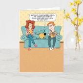 Funny Dog Snacks Birthday Card Karte (Gelbe Blume)