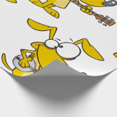 Funny Dog spielt Banjo Music Geschenkpapier