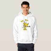 Funny Dog spielt Banjo Music Hoodie (Vorne ganz)