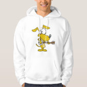 Funny Dog spielt Banjo Music Hoodie (Vorderseite)