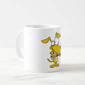 Funny Dog spielt Banjo Music Kaffeetasse (Vorderseite Links)