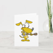 Funny Dog spielt Banjo Music Karte (Vorderseite)