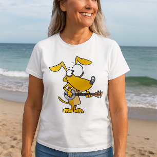 Funny Dog spielt Banjo Music T-Shirt
