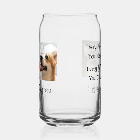 Funny Dog Sprichwort 2 Fotos Dosenglas (Links)