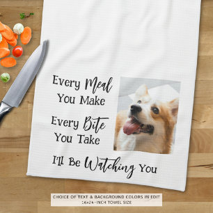 Funny Dog Sprichwort Foto Geschirrtuch