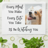 Funny Dog Sprichwort Foto Geschirrtuch (Gefaltet)