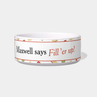 Funny Dog Sprichwort Leckerei Muster Napf