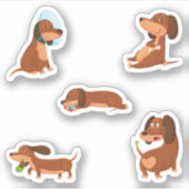 Funny Dog Stickers Aufkleber (Vorderseite)