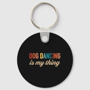 Funny Dog tanzen für Hunde Mama oder Hund Vater Schlüsselanhänger