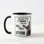 Funny Dog Tasse - Miniature Pinscher (Links)