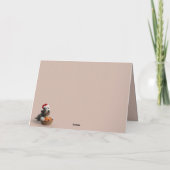 Funny dog themed Christmas card Karte (Rückseite)