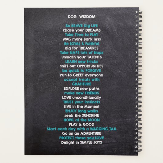 Funny Dog Trainer Freakin, Phantastischer Wunderar Planer (Rückseite)