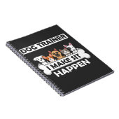 Funny Dog Trainer Humor Puppy Education Notizblock (Rechte Seite)