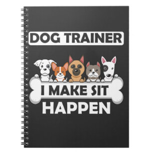 Funny Dog Trainer Humor Puppy Education Notizblock