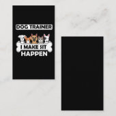 Funny Dog Trainer Spaß Welpe Bildung Visitenkarte (Vorne/Hinten)