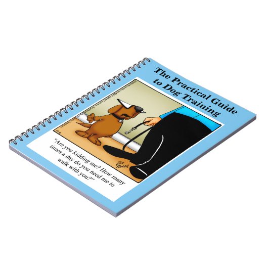 Funny Dog Training Spaß Notebook Notizblock (Linke Seite)
