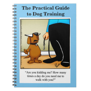 Funny Dog Training Spaß Notebook Notizblock