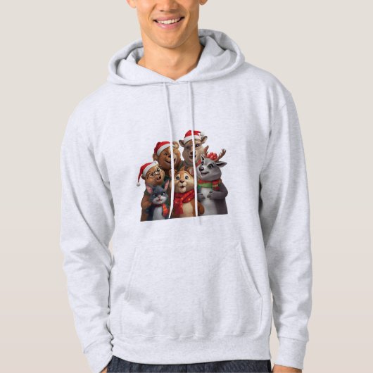 Funny Dog Trio Hoodie – Cute Animal Sweatshirt  (Vorderseite)