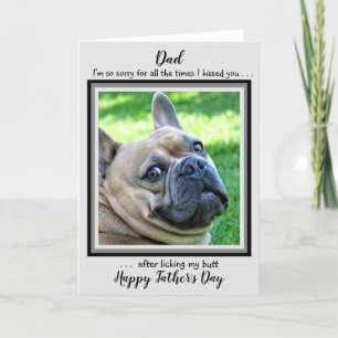 Funny Dog Vater - Happy Vatertag - Vater Hund Foto Karte