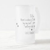 Funny Dog Vater Mattglas Bierglas (VorderseiteRechts)