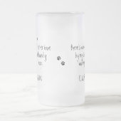 Funny Dog Vater Mattglas Bierglas (Mittel)