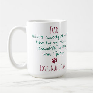 Funny Dog Vater Personalisiert Pet Foto Weihnachte Kaffeetasse