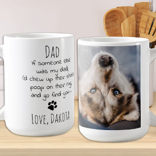 Funny Dog Vater Personalisiertes Haustier Foto Kaf Kaffeetasse