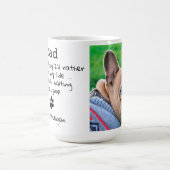 Funny Dog Vater Personalisiertes Haustier Foto Vat Kaffeetasse (Mittel)