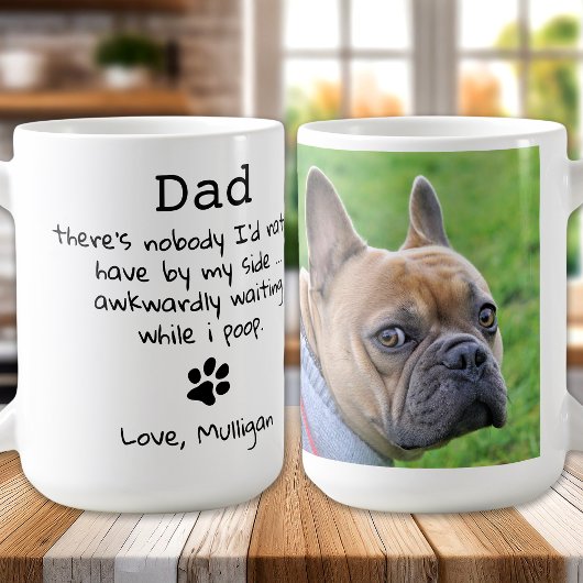 Funny Dog Vater Personalisiertes Haustier Foto Vat Kaffeetasse