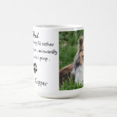 Funny Dog Vater Pet Foto Kaffeetasse (Mittel)