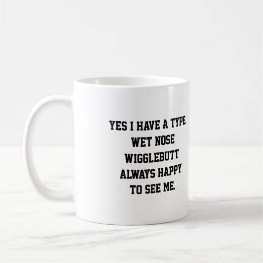 Funny Dog Vater Quote Foto Kaffeetasse (Links)