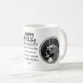 FUNNY DOG VATER Quote FOTO TASSE (VorderseiteRechts)