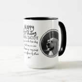 FUNNY DOG VATER Quote FOTO TASSE (VorderseiteRechts)