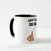 Funny DOG VATER Tasse - Niedlicher Hundeschlitten (Vorderseite Links)