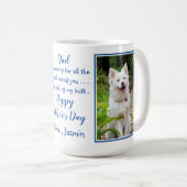 Funny Dog Vater - Vatertag Haustier Foto Hundeschr Kaffeetasse (VorderseiteRechts)