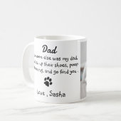 Funny Dog Vater - Vatertag Haustier Foto Kaffeetasse (Vorderseite Links)