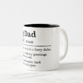 Funny Dog Vater Zweifarbige Tasse (VorderseiteRechts)