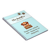Funny Dog Vielen Dank Paws Notebook individuell an Notizblock (Rechte Seite)