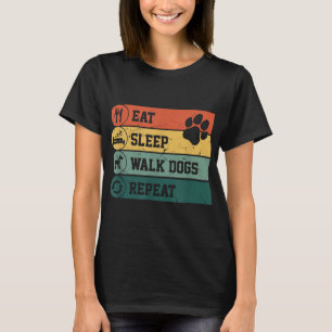 Funny Dog Walker essen schlafende Hunde laufen wie T-Shirt