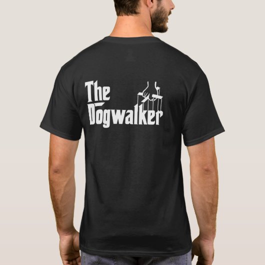 Funny 🐾 Dog Walker Trainer Sitter T-Shirt (Rückseite)