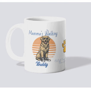 Funny Dog Walking Buddy Sonnenbrille personalisier Kaffeetasse