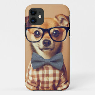 Funny Dog Wearing Brillen und Bowtie Case-Mate iPhone Hülle