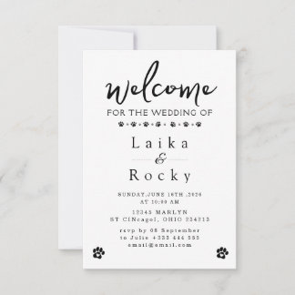 Funny Dog Wedding Invitation Save The Date