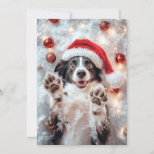 Funny Dog Weihnachtskarten Feiertagskarte (Vorderseite)