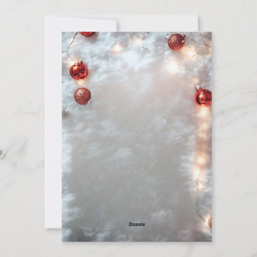 Funny Dog Weihnachtskarten Feiertagskarte (Rückseite)