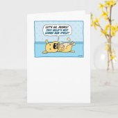 Funny Dog Will Belly Rub Birthday Karte (Gelbe Blume)