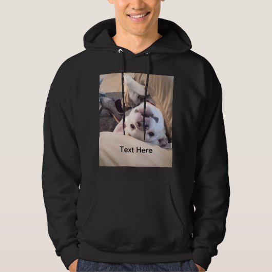 Funny Dog wird nicht vernachlässigt Comical Foto H Hoodie (Vorderseite)