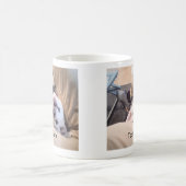 Funny Dog wird nicht zu einem komischen Foto Kaffeetasse (Mittel)